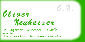 oliver neuheiser business card